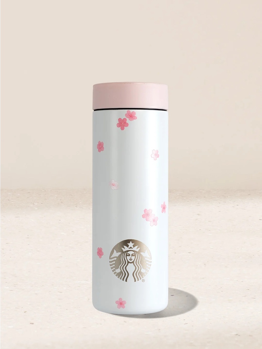 NWT Starbucks Pink Sakura Cherry Blossom 2026 Stainless Steel Tumbler - 16 oz.